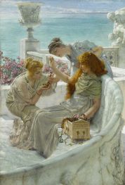 Der Favorit des Schicksals, 1896 von Alma-Tadema | Leinwand Kunstdruck