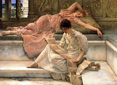 The Favourite Poet, 1889 | Alma-Tadema | Giclée Canvas Print