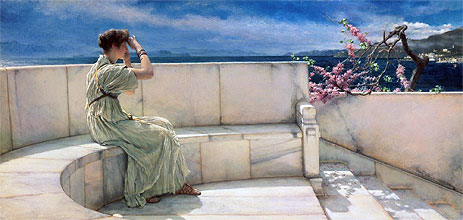 Expectations, 1885 | Alma-Tadema | Giclée Leinwand Kunstdruck