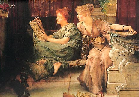 Vergleiche, 1892 von Alma-Tadema | Leinwand-Kunstdruck