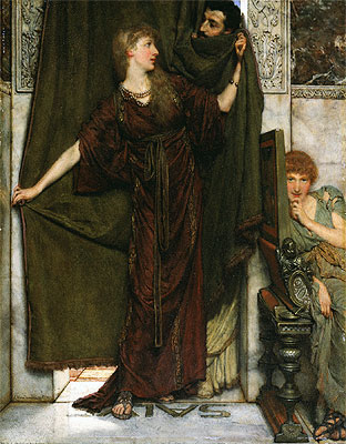 Meine Schwester ist nicht da, 1879 von Alma-Tadema | Leinwand-Kunstdruck