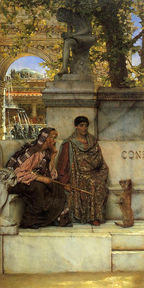 Zur Zeit Constantins, 1878 von Alma-Tadema | Leinwand-Kunstdruck