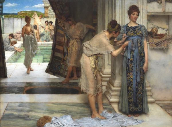 Frigidarium, 1890 von Alma-Tadema | Leinwand-Kunstdruck