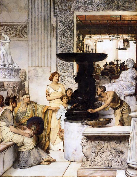 The Sculpture Gallery, 1874 | Alma-Tadema | Giclée Leinwand Kunstdruck