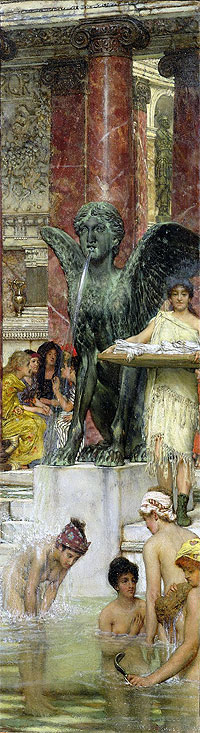 Roman Women In The Bath, 1876 | Alma-Tadema | Giclée Leinwand Kunstdruck