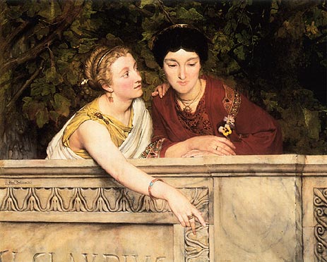 Gallo-Roman Women, 1865 | Alma-Tadema | Giclée Leinwand Kunstdruck