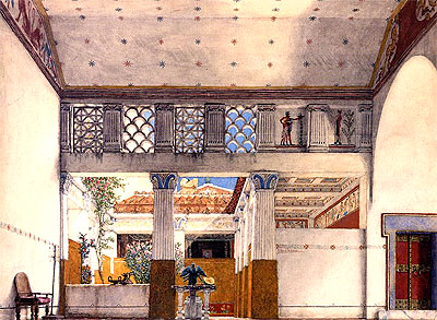 Innenraum des Hauses von Caius Martius, 1901 | Alma-Tadema