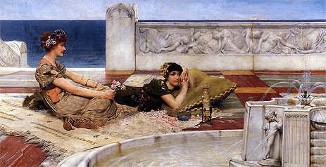 Love's Votaries (Love in Idleness), 1891 | Alma-Tadema | Giclée Leinwand Kunstdruck