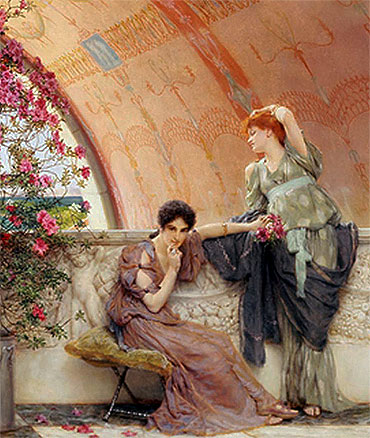 Unconscious Rivals (Detail), 1893 | Alma-Tadema