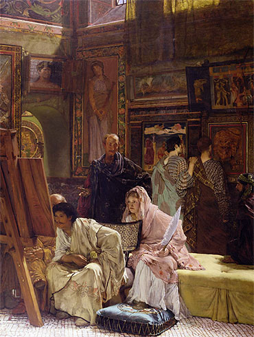 The Picture Gallery, 1874 | Alma-Tadema | Giclée Leinwand Kunstdruck