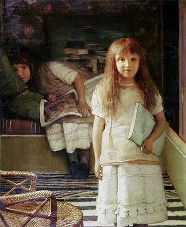 This is our Corner (Portrait of Anna and Laurense Alma-Tadema), 1873 | Alma-Tadema | Giclée Canvas Print