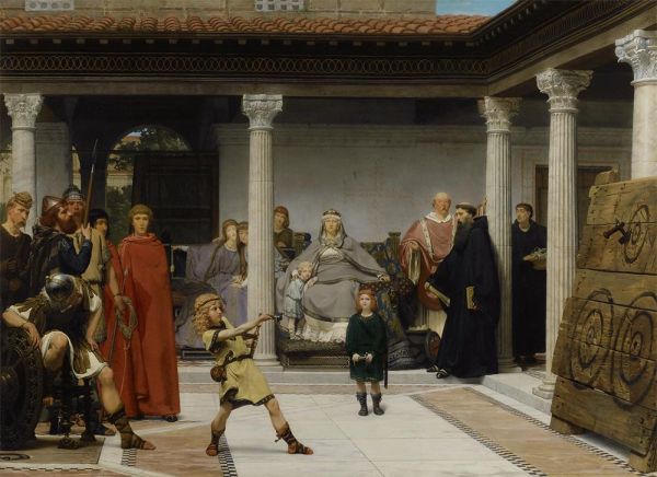 Alma-Tadema | The Education of the Children of Clovis, 1861 | Giclée Canvas Print