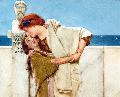 Mütterliche Liebe, n.d. von Alma-Tadema | Papier-Kunstdruck