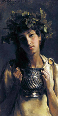 Ein Preis für das Künstlerkorps (Wein), n.d. von Alma-Tadema | Leinwand-Kunstdruck