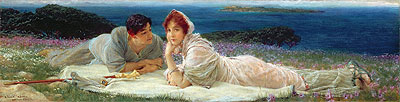 Eine eigene Welt, 1905 von Alma-Tadema | Leinwand-Kunstdruck
