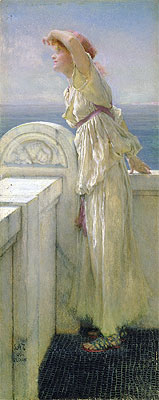 Hoffnungsvoll, 1909 von Alma-Tadema | Leinwand-Kunstdruck