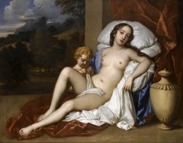 Porträt einer jungen Frau und eines Kindes als Venus und Amor, 1668 | Peter Lely