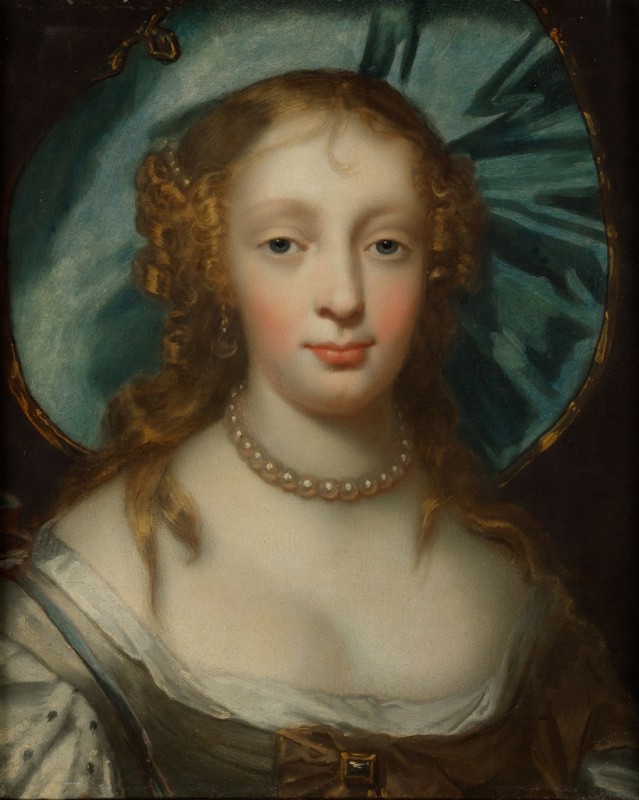 Damenportrait mit blauem Hut, c.1650/00 | Peter Lely | Giclée Leinwand-Kunstdruck