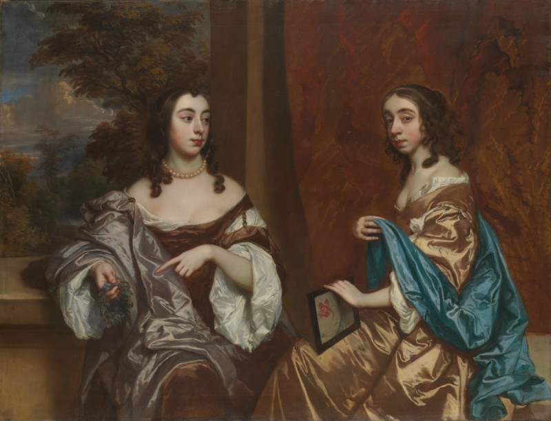 Mary Capel, Later Duchess of Beaufort, and Her Sister Elizabeth, Countess of Carnarvon, n.d. | Peter Lely | Giclée Canvas Print