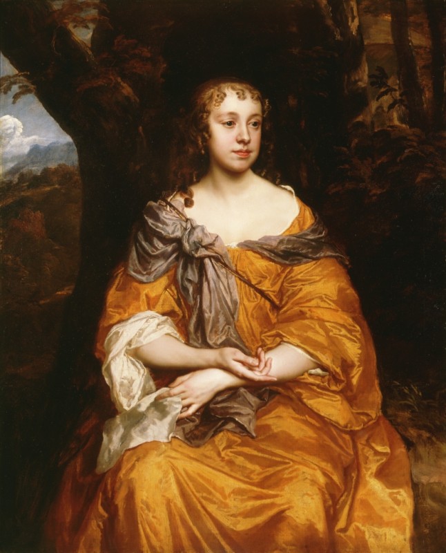 Porträt einer jungen Dame (Miss Wharton), 1660 | Peter Lely | Giclée Leinwand-Kunstdruck