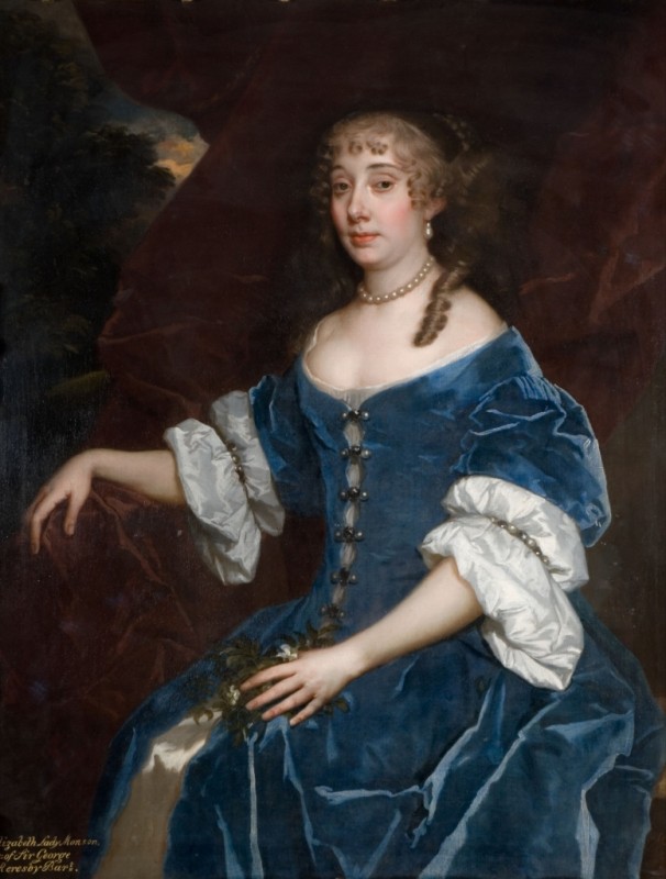 Porträt von Elizabeth Lady Monson, 1680 | Peter Lely | Giclée Leinwand-Kunstdruck