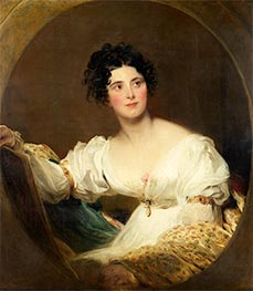 Mrs Littleton, 1822 von Thomas Lawrence | Leinwand Kunstdruck