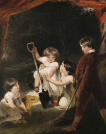 Die Angerstein-Kinder, 1807 von Thomas Lawrence | Leinwand-Kunstdruck