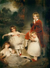 The Little Orator. Children of Ascoyghe Boucherett, c.1799/00 by Thomas Lawrence | Canvas Print
