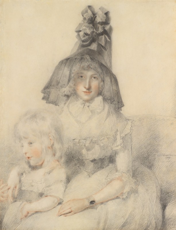 Mrs. Papendiek and Her Son, 1789 | Thomas Lawrence | Giclée Paper Art Print
