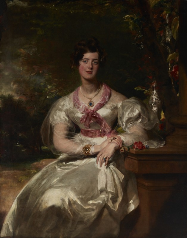 Porträt der Honorable Mrs. Seymour Bathurst, 1828 | Thomas Lawrence | Giclée Leinwand-Kunstdruck