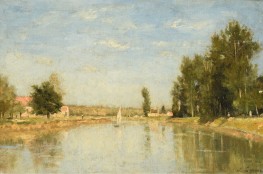The Banks of the Marne, c.1878 by Stanislas Lépine | Canvas Print