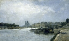 The Île de la Cité and the Île Saint-Louis, ..., 1880 by Lepine | Giclée Canvas Print