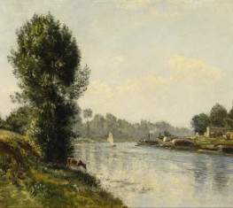 By the Seine, n.d. by Lepine | Giclée Canvas Print
