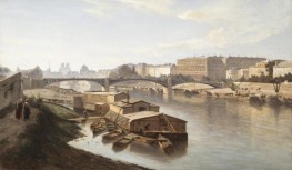 The Seine, Paris, 1865 by Lepine | Giclée Canvas Print