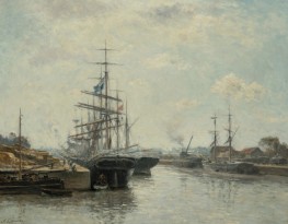 Caen. The Basin of Saint-Pierre, c.1875/80 by Lepine | Giclée Canvas Print