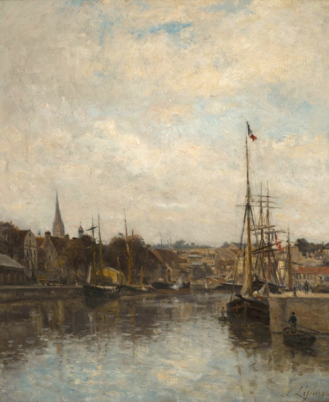 Caen, der Dock von Saint-Pierre, c.1860 | Stanislas Lépine | Giclée Leinwand-Kunstdruck