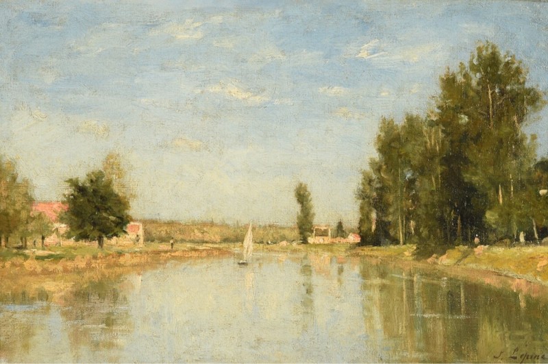 Die Ufer der Marne, c.1878 | Stanislas Lépine | Giclée Leinwand-Kunstdruck