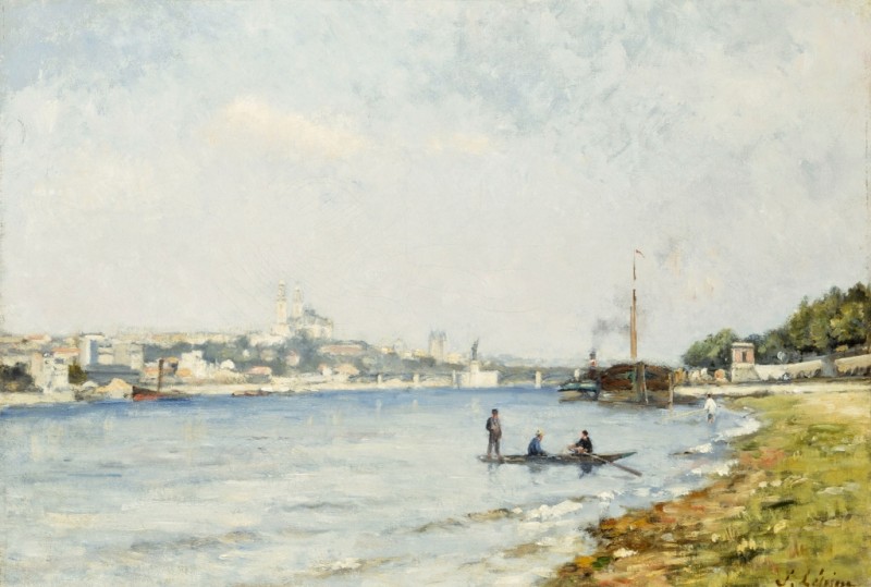 The Seine at Passy, 1880 | Lepine | Giclée Canvas Print