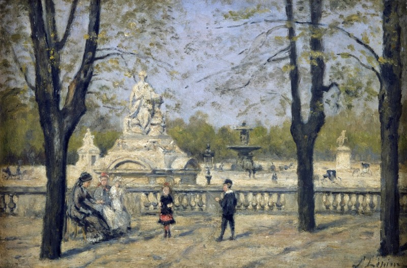 The Place de la Concorde, View from the Tuileries Terrace, 1880 | Lepine | Giclée Canvas Print