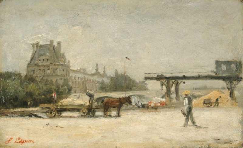 View of the Louvre, c.1880/86 | Lepine | Giclée Canvas Print