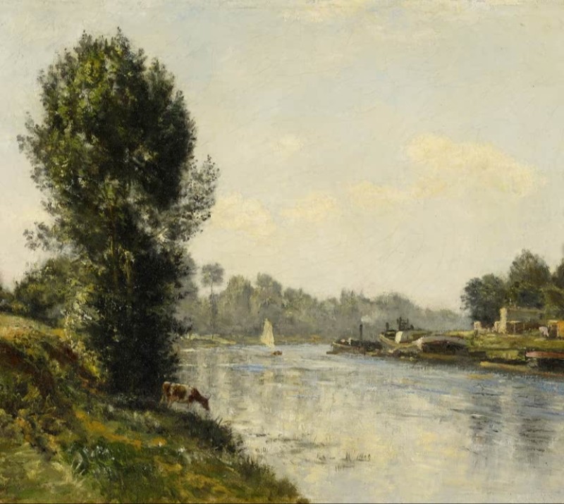 By the Seine, n.d. | Lepine | Giclée Canvas Print