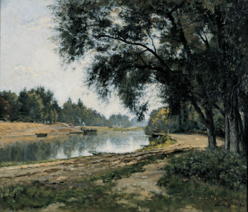 The Island of La Grand Jatte in Summer, c.1877/82 | Lepine | Giclée Canvas Print