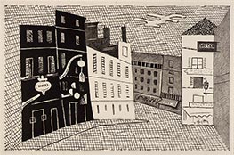 Rue de l’Echaude, 1931 von Stuart Davis | Papier-Kunstdruck