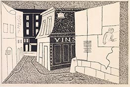 Rue des Rats, c.1928/29 von Stuart Davis | Papier-Kunstdruck