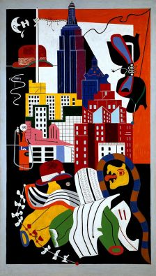 New York Mural • Stuart Davis • Canvas Print • Museum Quality