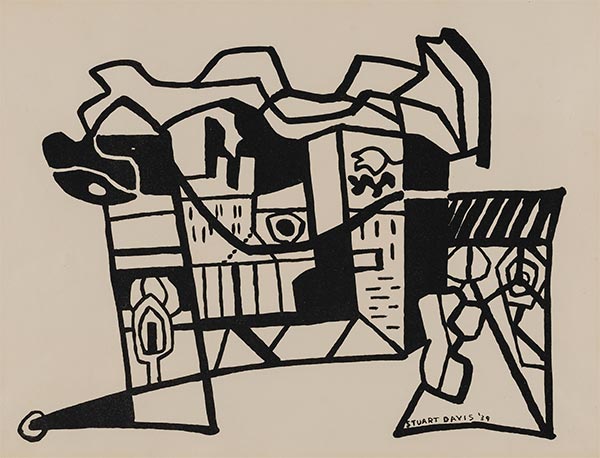 Hafenlandschaft (Schornstein und Rauch), 1939 | Stuart Davis