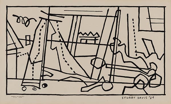 Stuart Davis | New Jersey Landscape (Seine Cart), 1939 | Giclée Paper Print