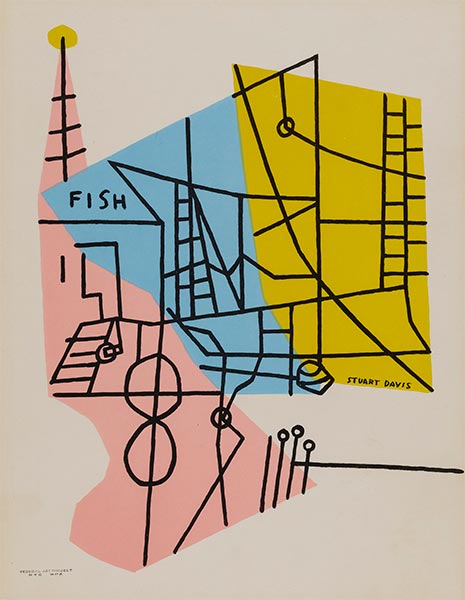 Formen des Landschaftsraums (Landschaftsraum Nr 4), 1939 | Stuart Davis