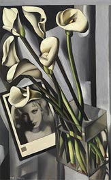 Arlette Boucard with Arums | Lempicka | Gemälde Reproduktion