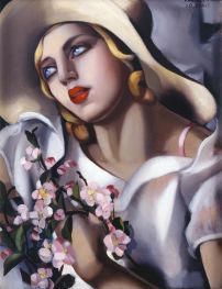 The Straw Hat | Lempicka | Painting Reproduction